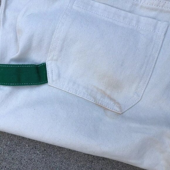 PACSUN Low Rise Carpenter Denim Jeans Women's 28 Color Block Green Pants​ - Picture 11 of 11